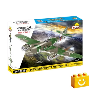   COBI 5721 – Messerschmitt Me 262A-1A – német sugárhajtású vadászrepülőgép építőjáték – 100% kompatibilis minden más kedvelt márkával