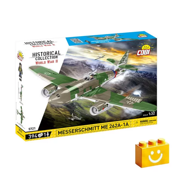 COBI 5721 – Messerschmitt Me 262A-1A – német sugárhajtású vadászrepülőgép építőjáték – 100% kompatibilis minden más kedvelt márkával COBI 5721 – Messerschmitt Me 262A-1A – német sugárhajtású vadászrepülőgép építőjáték – 100% kompatibilis minden más kedvelt márkával