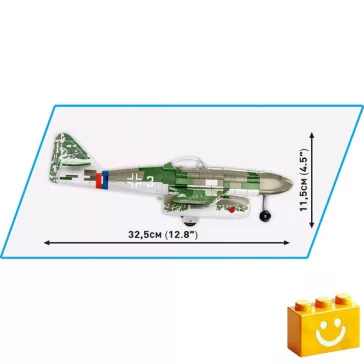   COBI 5721 – Messerschmitt Me 262A-1A – német sugárhajtású vadászrepülőgép építőjáték – 100% kompatibilis minden más kedvelt márkával