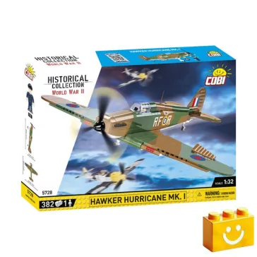   COBI 5728 - Hawker Hurricane Mk.I vadászrepülő - 100% kompatibilis minden más kedvelt márkával