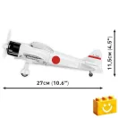 COBI 5729 - Mitsubishi A6M2 "Zero-Sen" - japán vadászrepülő - 100% kompatibilis minden más kedvelt márkával COBI 5729 - Mitsubishi A6M2 "Zero-Sen" - japán vadászrepülő - 100% kompatibilis minden más kedvelt márkával
