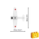 COBI 5729 - Mitsubishi A6M2 "Zero-Sen" - japán vadászrepülő - 100% kompatibilis minden más kedvelt márkával COBI 5729 - Mitsubishi A6M2 "Zero-Sen" - japán vadászrepülő - 100% kompatibilis minden más kedvelt márkával