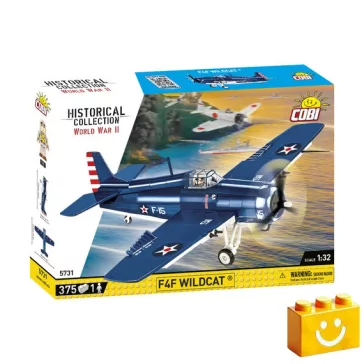   COBI 5731 – F4F Wildcat – amerikai vadászrepülőgép építőjáték – 100% kompatibilis minden más kedvelt márkával