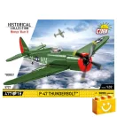 COBI 5737 – P-47 Thunderbolt – amerikai vadászrepülőgép építőjáték – 100% kompatibilis minden más kedvelt márkával