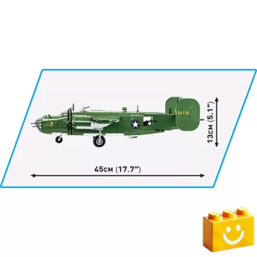   COBI 5739 – B-24D Liberator – amerikai nehézbombázó építőjáték – 100% kompatibilis minden más kedvelt márkával