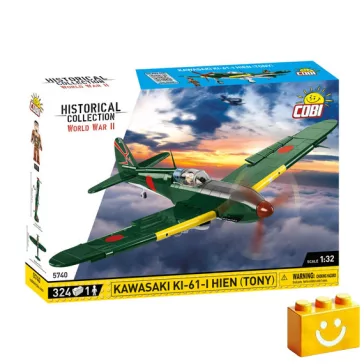   COBI 5740 – Kawasaki Ki-61-I Hien „Tony” – japán vadászrepülőgép építőjáték – 100% kompatibilis minden más kedvelt márkával