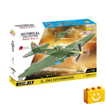  COBI 5744 – IL-2M3 Shturmovik – szovjet csatarepülőgép építőjáték – 100% kompatibilis minden más kedvelt márkával