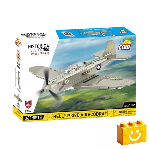 COBI 5746 – Bell P-39D Airacobra – amerikai vadászrepülőgép építőjáték – 100% kompatibilis minden más kedvelt márkával COBI 5746 – Bell P-39D Airacobra – amerikai vadászrepülőgép építőjáték – 100% kompatibilis minden más kedvelt márkával