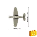 COBI 5746 – Bell P-39D Airacobra – amerikai vadászrepülőgép építőjáték – 100% kompatibilis minden más kedvelt márkával COBI 5746 – Bell P-39D Airacobra – amerikai vadászrepülőgép építőjáték – 100% kompatibilis minden más kedvelt márkával