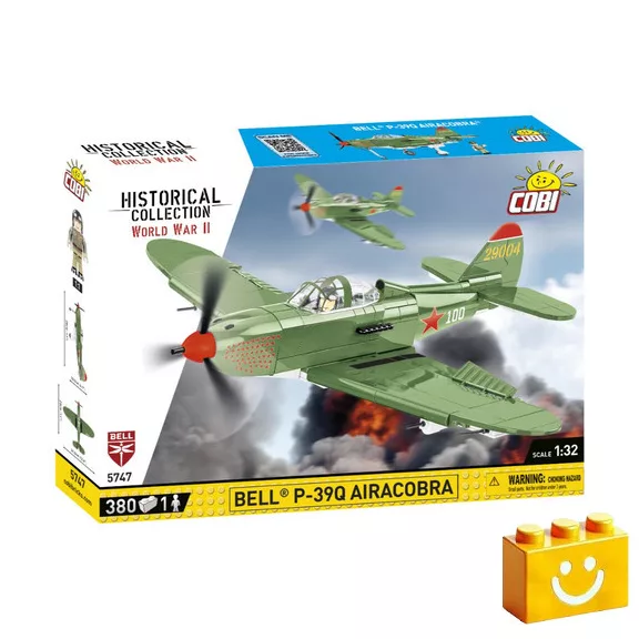 COBI 5747 – Bell P-39Q Airacobra – szovjet vadászrepülőgép építőjáték – 100% kompatibilis minden más kedvelt márkával COBI 5747 – Bell P-39Q Airacobra – szovjet vadászrepülőgép építőjáték – 100% kompatibilis minden más kedvelt márkával