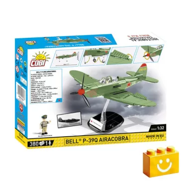   COBI 5747 – Bell P-39Q Airacobra – szovjet vadászrepülőgép építőjáték – 100% kompatibilis minden más kedvelt márkával