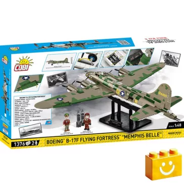   COBI 5749 – B-17F Flying Fortress „Memphis Belle” – Executive Edition építőjáték – 100% kompatibilis minden más kedvelt márkával