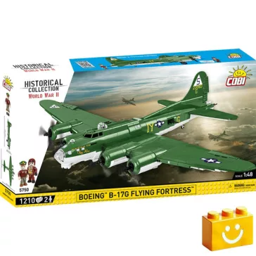   COBI 5750 – B-17G Flying Fortress – amerikai nehézbombázó építőjáték – 100% kompatibilis minden más kedvelt márkával