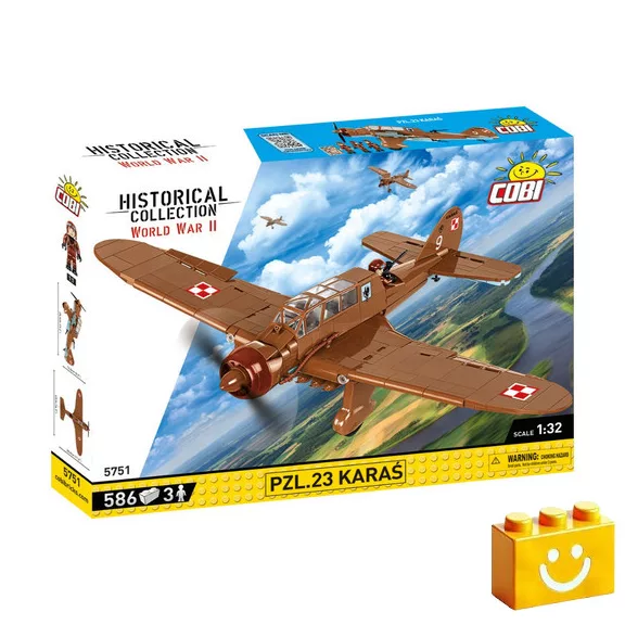 COBI 5751 – PZL.23 Karaś – lengyel könnyű bombázó építőjáték – 100% kompatibilis minden más kedvelt márkával COBI 5751 – PZL.23 Karaś – lengyel könnyű bombázó építőjáték – 100% kompatibilis minden más kedvelt márkával
