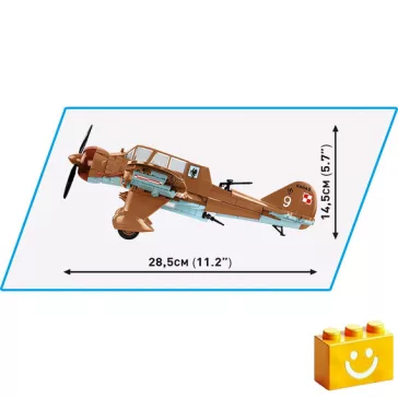   COBI 5751 – PZL.23 Karaś – lengyel könnyű bombázó építőjáték – 100% kompatibilis minden más kedvelt márkával
