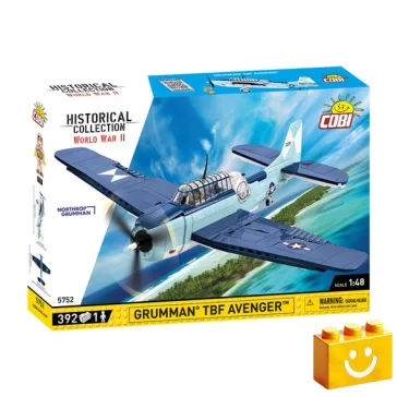   COBI 5752 – Grumman TBF Avenger – amerikai torpedóvető építőjáték – 100% kompatibilis minden más kedvelt márkával