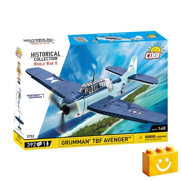 COBI 5752 – Grumman TBF Avenger – amerikai torpedóvető építőjáték – 100% kompatibilis minden más kedvelt márkával COBI 5752 – Grumman TBF Avenger – amerikai torpedóvető építőjáték – 100% kompatibilis minden más kedvelt márkával
