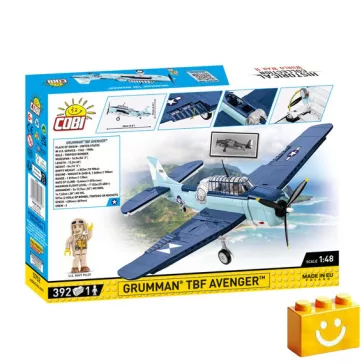   COBI 5752 – Grumman TBF Avenger – amerikai torpedóvető építőjáték – 100% kompatibilis minden más kedvelt márkával