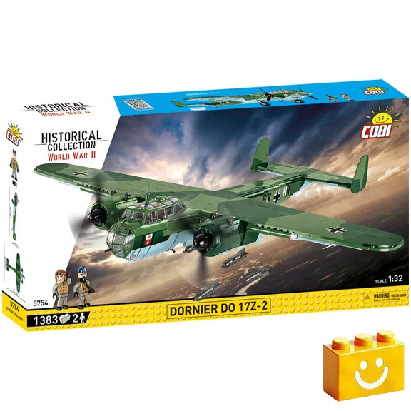 COBI 5754 – Dornier Do 17Z-2 – német könnyű bombázó építőjáték – 100% kompatibilis minden más kedvelt márkával COBI 5754 – Dornier Do 17Z-2 – német könnyű bombázó építőjáték – 100% kompatibilis minden más kedvelt márkával