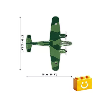   COBI 5754 – Dornier Do 17Z-2 – német könnyű bombázó építőjáték – 100% kompatibilis minden más kedvelt márkával