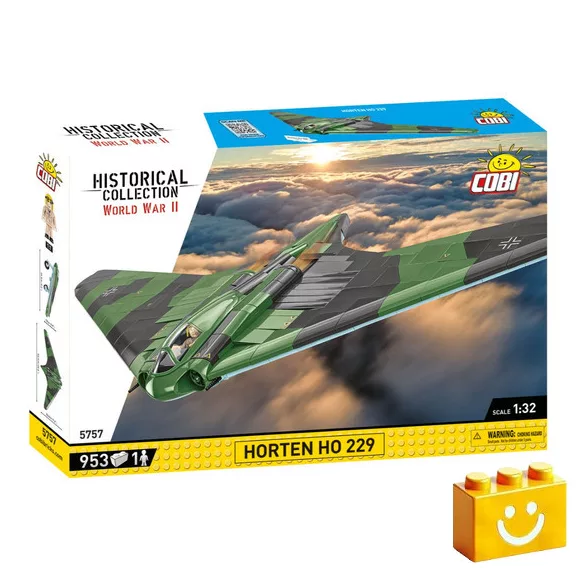 COBI 5757 – Horten Ho 229 – német sugárhajtású bombázó építőjáték – 100% kompatibilis minden más kedvelt márkával COBI 5757 – Horten Ho 229 – német sugárhajtású bombázó építőjáték – 100% kompatibilis minden más kedvelt márkával