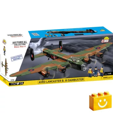   COBI 5758 – Avro Lancaster B III Dambuster – brit nehézbombázó építőjáték – 100% kompatibilis minden más kedvelt márkával