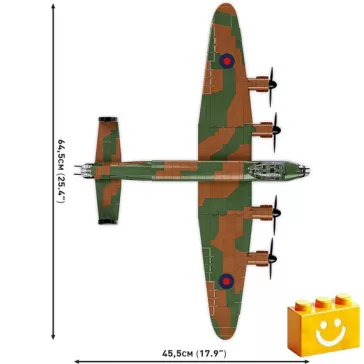   COBI 5758 – Avro Lancaster B III Dambuster – brit nehézbombázó építőjáték – 100% kompatibilis minden más kedvelt márkával
