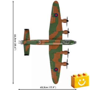   COBI 5759 – Avro Lancaster B Mk.I/III 300 Sqdn RAF – brit nehézbombázó építőjáték – 100% kompatibilis minden más kedvelt márkával
