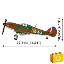 COBI 5762 – Hawker Hurricane (No. 302 Sqn. RAF) – brit vadászrepülőgép építőjáték – 100% kompatibilis minden más kedvelt márkával