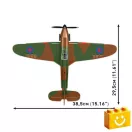 COBI 5762 – Hawker Hurricane (No. 302 Sqn. RAF) – brit vadászrepülőgép építőjáték – 100% kompatibilis minden más kedvelt márkával