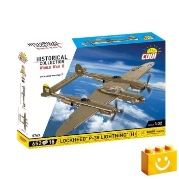   COBI 5763 - Lockheed P-38H Lightning - amerikai vadászrepülő - 100% kompatibilis minden más kedvelt márkával