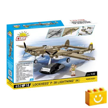   COBI 5763 - Lockheed P-38H Lightning - amerikai vadászrepülő - 100% kompatibilis minden más kedvelt márkával