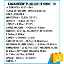 COBI 5763 - Lockheed P-38H Lightning - amerikai vadászrepülő - 100% kompatibilis minden más kedvelt márkával COBI 5763 - Lockheed P-38H Lightning - amerikai vadászrepülő - 100% kompatibilis minden más kedvelt márkával