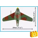 COBI 5766 - Messerschmitt Me 163B „Komet” - német rakétahajtású vadászrepülő - 100% kompatibilis minden más kedvelt márkával COBI 5766 - Messerschmitt Me 163B „Komet” - német rakétahajtású vadászrepülő - 100% kompatibilis minden más kedvelt márkával