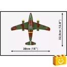 COBI 5776 - Messerschmitt Me 262-1A sugárhajtású vadászgép - 100% kompatibilis minden más kedvelt márkával