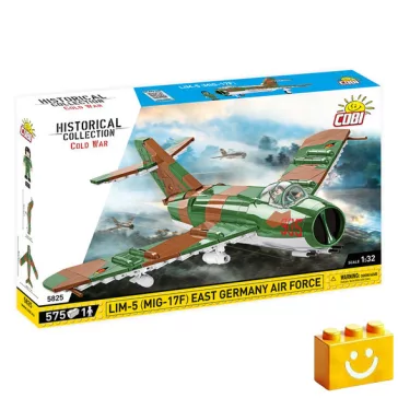   COBI 5825 – LIM-5 (MiG-17F) – Keletnémet vadászgép építőjáték – 100% kompatibilis minden más kedvelt márkával