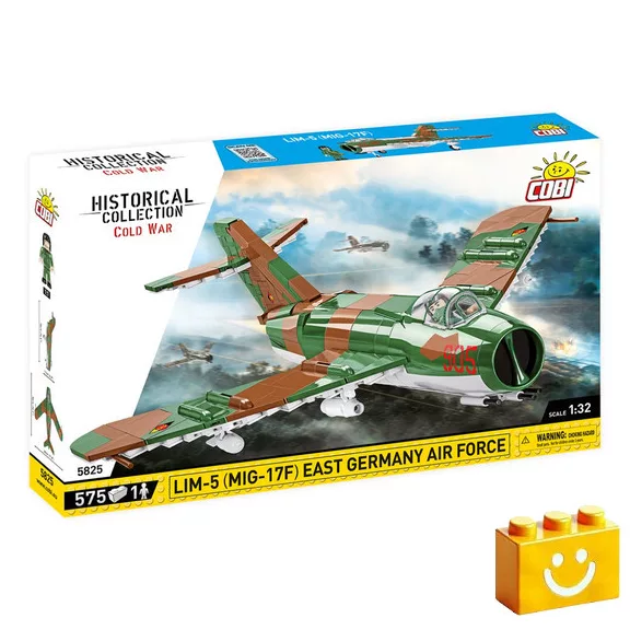 COBI 5825 – LIM-5 (MiG-17F) – Keletnémet vadászgép építőjáték – 100% kompatibilis minden más kedvelt márkával COBI 5825 – LIM-5 (MiG-17F) – Keletnémet vadászgép építőjáték – 100% kompatibilis minden más kedvelt márkával