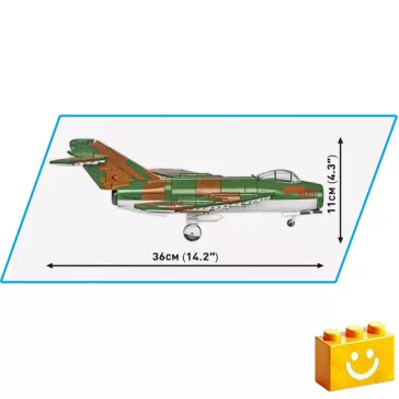   COBI 5825 – LIM-5 (MiG-17F) – Keletnémet vadászgép építőjáték – 100% kompatibilis minden más kedvelt márkával