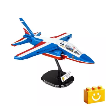   COBI 5841A – Alpha Jet – Patrouille de France – Francia bemutató repülőgép építőjáték – 100% kompatibilis minden más kedvelt márkával