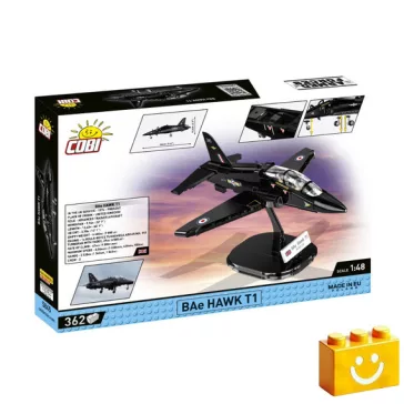   COBI 5845 – BAe Hawk T1 – Brit kiképző repülőgép építőjáték – 100% kompatibilis minden más kedvelt márkával