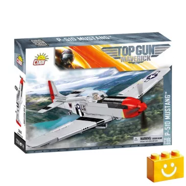   COBI 5846 - P-51D Mustang vadászrepülőgép építőjáték – 100% kompatibilis minden más kedvelt márkával