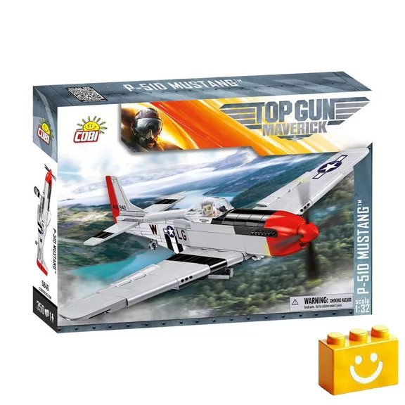 COBI 5846 - P-51D Mustang vadászrepülőgép építőjáték – 100% kompatibilis minden más kedvelt márkával COBI 5846 - P-51D Mustang vadászrepülőgép építőjáték – 100% kompatibilis minden más kedvelt márkával