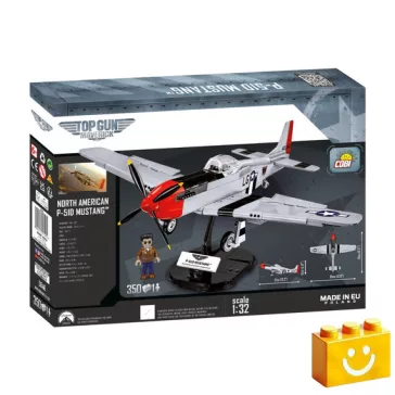   COBI 5846 - P-51D Mustang vadászrepülőgép építőjáték – 100% kompatibilis minden más kedvelt márkával