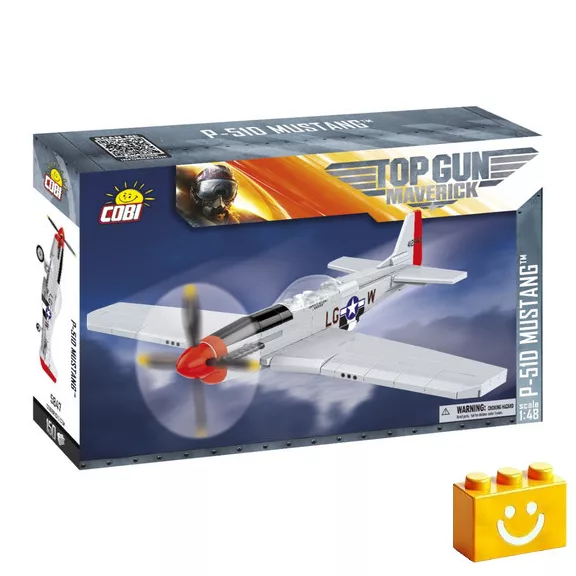 COBI 5847 - P-51D Mustang vadászrepülőgép építőjáték – 100% kompatibilis minden más kedvelt márkával COBI 5847 - P-51D Mustang vadászrepülőgép építőjáték – 100% kompatibilis minden más kedvelt márkával
