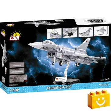   COBI 5848 – Eurofighter Typhoon – Német többcélú vadászgép építőjáték – 100% kompatibilis minden más kedvelt márkával