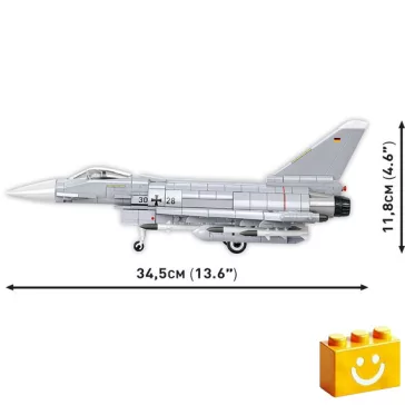   COBI 5848 – Eurofighter Typhoon – Német többcélú vadászgép építőjáték – 100% kompatibilis minden más kedvelt márkával