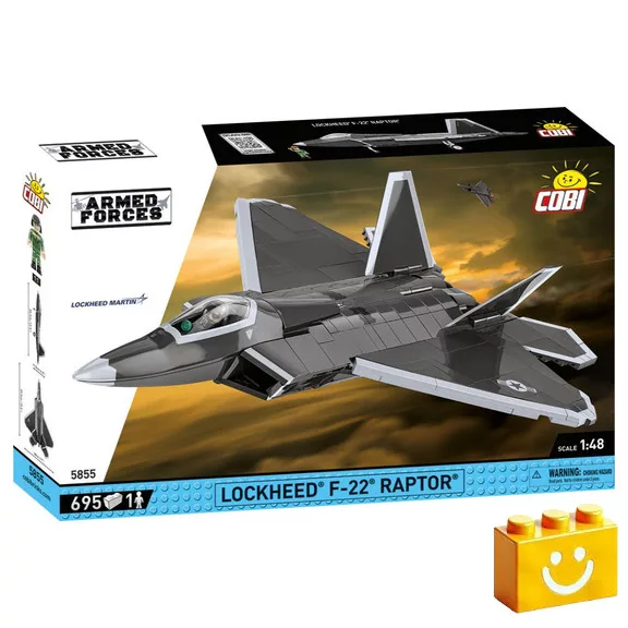 COBI 5855 – Lockheed F-22 Raptor – Lopakodó vadászgép építőjáték – 100% kompatibilis minden más kedvelt márkával COBI 5855 – Lockheed F-22 Raptor – Lopakodó vadászgép építőjáték – 100% kompatibilis minden más kedvelt márkával