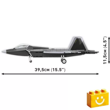   COBI 5855 – Lockheed F-22 Raptor – Lopakodó vadászgép építőjáték – 100% kompatibilis minden más kedvelt márkával