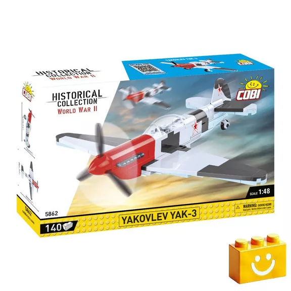 COBI 5862 - Jakovlev Jak-3 vadászgép építőjáték – 100% kompatibilis minden más kedvelt márkával COBI 5862 - Jakovlev Jak-3 vadászgép építőjáték – 100% kompatibilis minden más kedvelt márkával