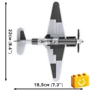 COBI 5863 - Jakovlev Jak-1b vadászgép építőjáték – 100% kompatibilis minden más kedvelt márkával COBI 5863 - Jakovlev Jak-1b vadászgép építőjáték – 100% kompatibilis minden más kedvelt márkával